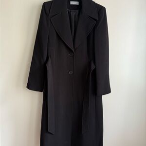 Wallis Elegant Black Women's Coat Size 12